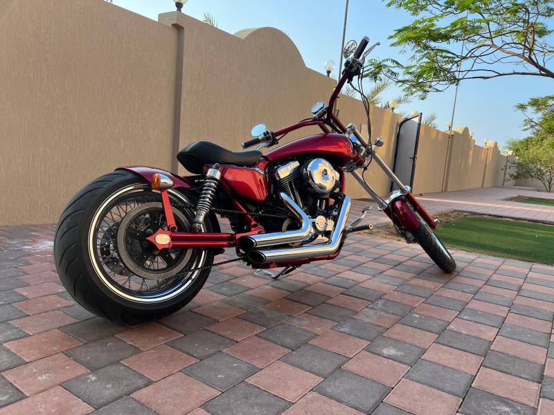 للبيع دراجة هارلي سبوستر خليجي معدله موديل 2012 على ستايل جوبر مكينة  1200