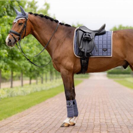 للبيع وسادة سرج وشبكة أذن من الساتان من Equistore.me لمعدات الفروسية